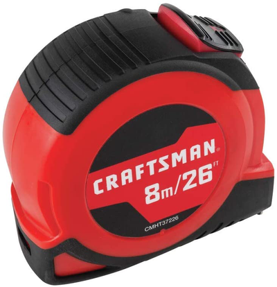 CRAFTSMAN Tape Measure, Self-Lock, 25-Foot (CMHT37225S)