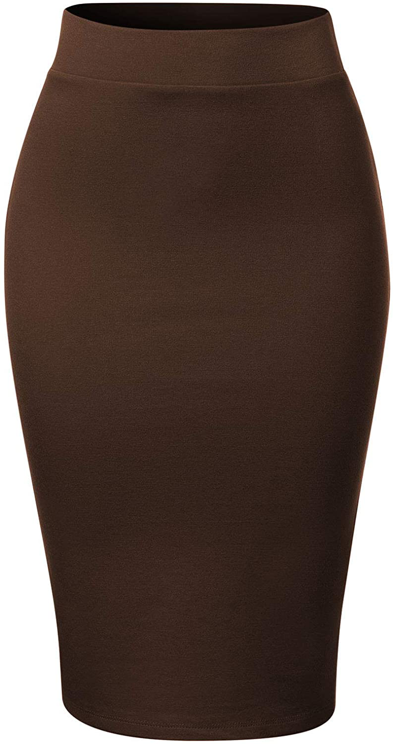 MixMatchy Women's Casual Classic Bodycon Pencil Skirt