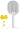 X Home Electric Fly Swatter, USB Rechargeable Bug Zapper with LED Light and 3-Layer Safety Mesh Protection, Safe to Touch, Mosquito Killer for Home and Outdoor