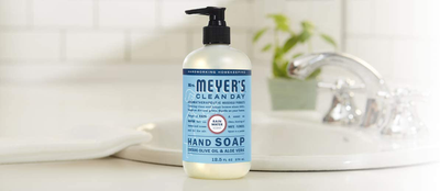 Mrs. Meyer's Clean Day Liquid Hand Soap, Cruelty Free and Biodegradable Hand Wash Made with Essential Oils, Rhubarb Scent,Green 12.5 oz - Pack of 3