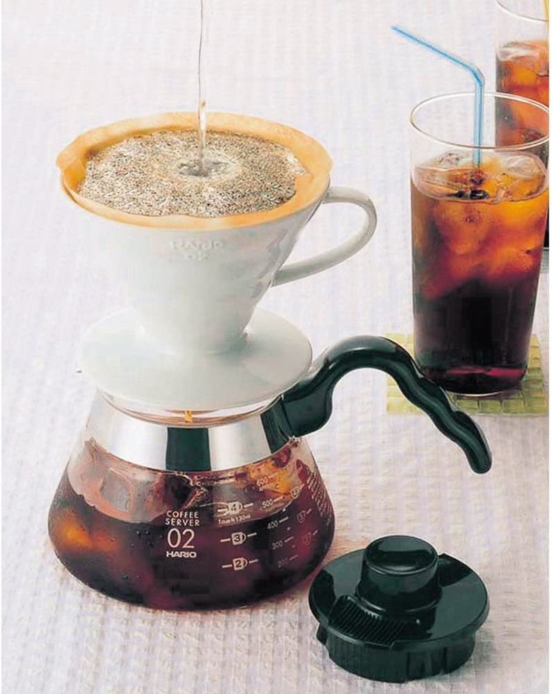 Hario V60 Ceramic Coffee Dripper, Size 01, Red