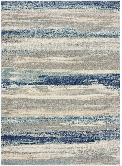 Luxe Weavers 7501 Modern Abstract Area Rug, Beige / Size 9x12