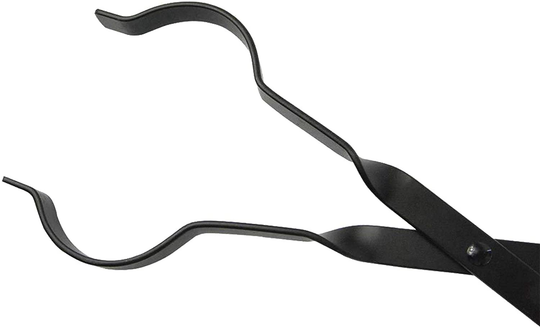 bbq777 Fire Pit Tool Kits, 30" Fire Pit Poker and 26" Log Grabber Fireplace Tongs for Outdoor Campfire, Camping, Wood Stove, Black