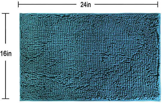 Original Luxury Chenille Bath Rug Mat, Shaggy Rugs, Soft and Absorbent, Machine Wash Dry, Non-Slip 