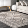 nuLOOM Becca Vintage Tile Area Rug, 6' Square, Grey