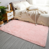 GKLUCKIN Shag Ultra Soft Area Rug, Fluffy 3'X5' Pink Plush Indoor Fuzzy Faux Fur Rugs Non-Skid Furry Carpet for Living Room Bedroom Nursery Girls Room Decor
