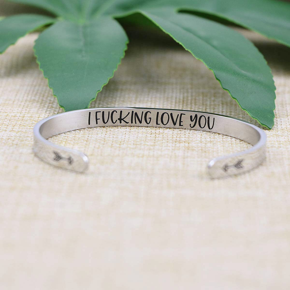 Joycuff Inspirational Bracelets for Women Mom Personalized Gift for Her Engraved Mantra Cuff Bangle Crown Birthday Jewelry