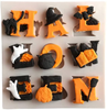 BESTONZON Halloween Letters Silicone Cake Mold Bakeware Set Cupcake Tray Baking Mold,Creative Cute(8 x 8 x0.7 cm)