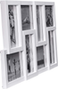 Malden International Designs Puzzle Collage Picture Frame, 8 Option, 8-4x6, White