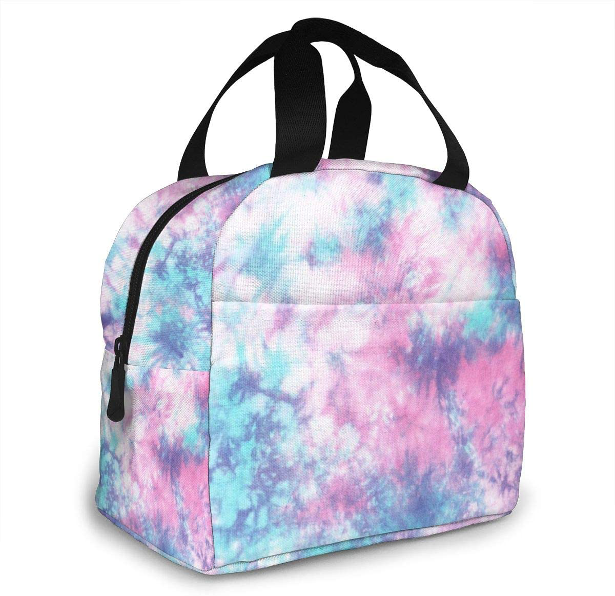 PrelerDIY Abstract Liquid Lunch Box - Insulated Lunch Bags for Women/Men Watercolor Design Reusable Lunch Tote Bags, Perfect for Office/Camping/Hiking/Picnic/Beach/Travel