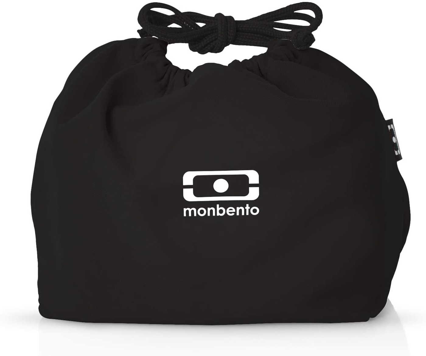 monbento - MB Pochette M black Onyx Bento lunch bag - Polyester lunch tote - Suitable for MB Original MB Square & MB Tresor Bento boxes