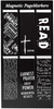 Christian Art Gifts Set of 6 Black and White Gospel Salvation Inspirational Magnetic Bible Verse Bookmark with Scripture, Size Small 2.3" x .75"
