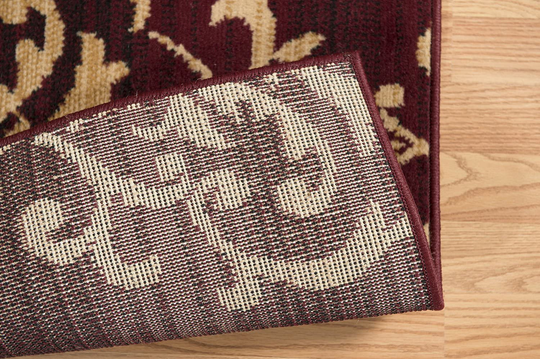 United Weavers of America Dallas Countess Rug - 1ft. 11in. x 3ft. 3in., Burgundy Red, Area Rug with Abstract Pattern, Jute Backing