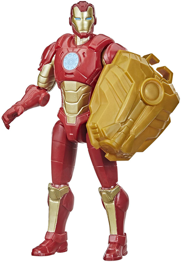 Avengers Hasbro Marvel Mech Strike 6-inch Scale Action Figure Toy Iron Man with Compatible Mech Battle Accessory, for Kids Ages 4 and Up
