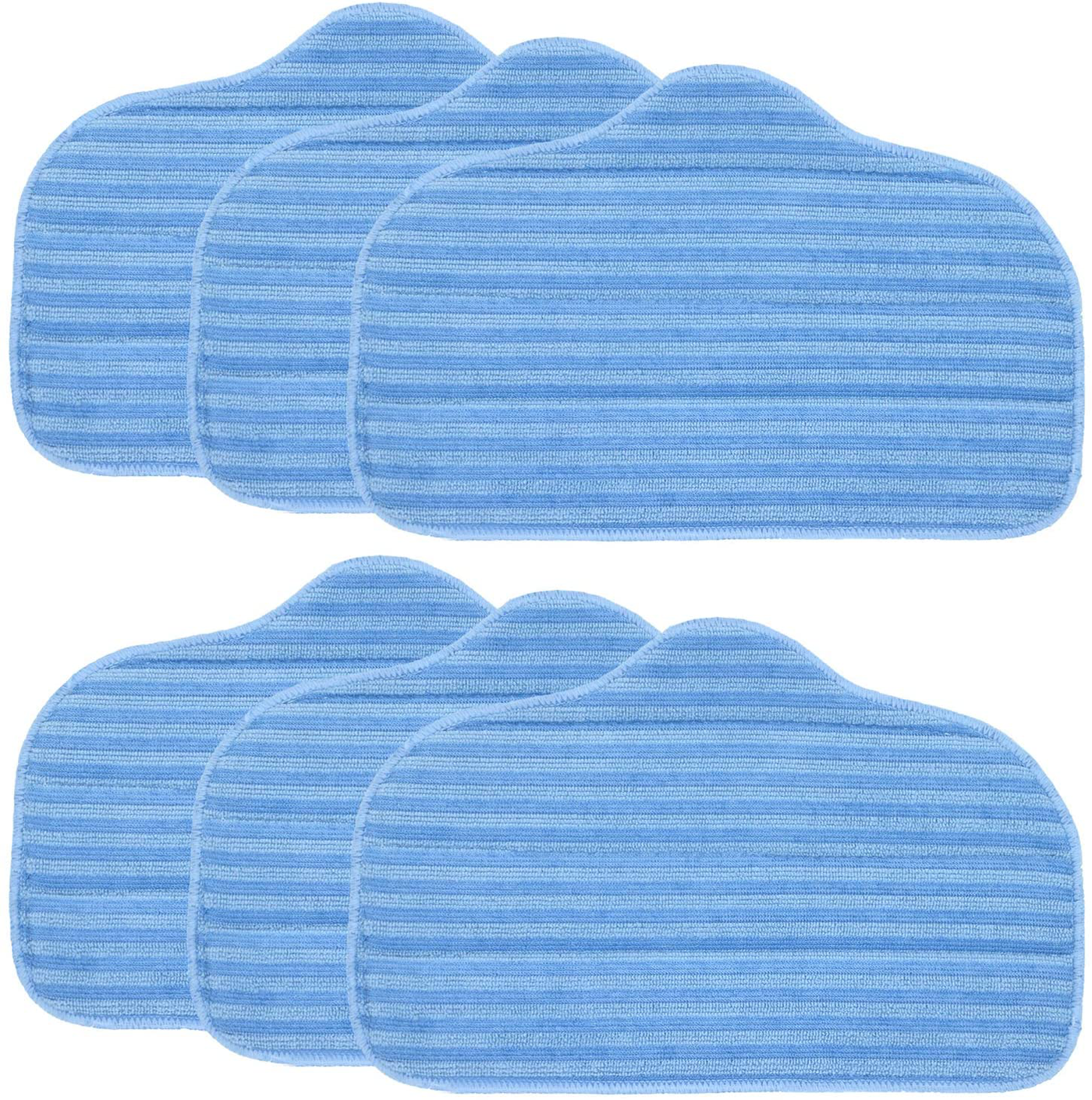 FUSHUANG 6 Pack A275-020 Microfiber Cleaning Pads Compatible with McCulloch MC1275 and Steamfast Canister steam Cleaner Models SF-275, SF-370