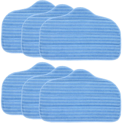 FUSHUANG 6 Pack A275-020 Microfiber Cleaning Pads Compatible with McCulloch MC1275 and Steamfast Canister steam Cleaner Models SF-275, SF-370