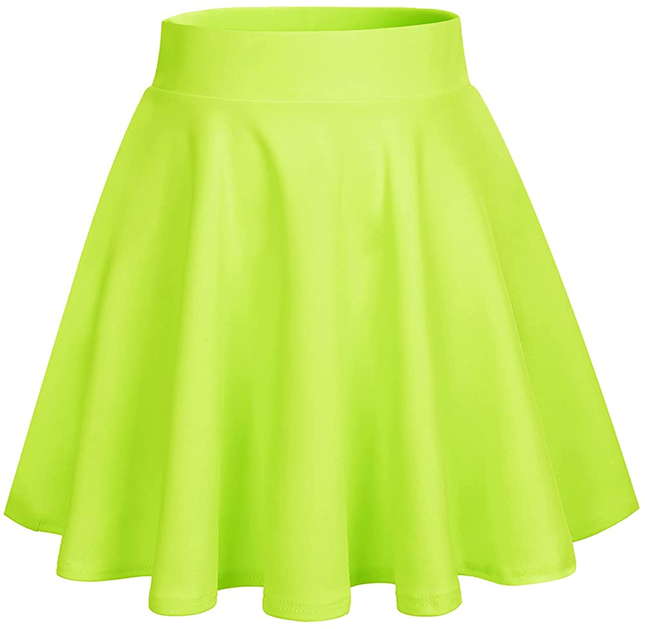 DRESSTELLS Skirt for Women Mini Skirts Versatile A-line Basic Stretchy Flared Skater Skirt