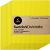 Swedish Wholesale Swedish Dish Cloths - Pack of 10, Reusable, Absorbent Hand Towels for Kitchen, Bathroom and Cleaning Counters - Cellulose Sponge Cloth - Yellow