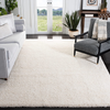 SAFAVIEH California Premium Shag Collection SG151 Non-Shedding Living Room Bedroom Dining Room Entryway Plush 2-inch Thick Area Rug, 4' x 4' Square, Taupe