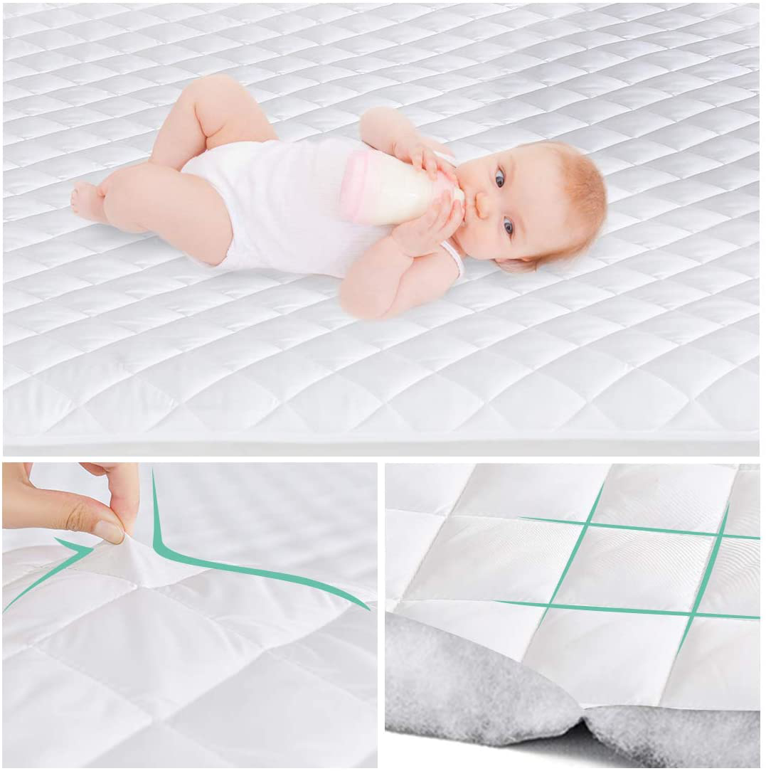 UNILIBRA Full Size Mattress Pad Deep Pocket, Breathable Quilted Fitted Mattress Protector Stretches up to 16 Inches, Ultra Soft Filling Mattress Cover for Full Size Bed