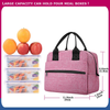 Lunch Bag for Men & Women Insulated Lunch Bags Large Box for Work Adult Reusable Lunch boxes Cooler Tote (Pink)