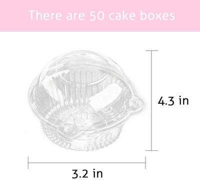 Cupcake Containers Plastic Disposable Clear Plastic Cupcake Muffin Dome Holders Cases
