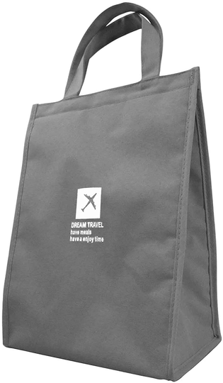 ZORCOR Lunch Bag Insulated Lunch Bag with Aluminum Foil Waterproof Adult Lunch Tote Box for Women&Men School Office Travel Picnic(Grey)