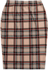 SheIn Women's Plus Size High Waist Tartan Skirt Bodycon Pencil Skinny Skirts