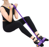 Unisex 4-Tube Foot Pedal Resistance Band Elastic Sit-Up Pull Rope Yoga Fitness Gym Equipment Abdominal Leg Exerciser