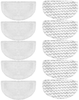 Dekiru Steam Mop Washable Cleaning Pads Replacement for Bissell Powerfresh Steam Mop 1940 1440 1806 Series Bissell Steam Floor Mops, Compare to Part # 5938 & 203-2633 Vacuum Cleaners (10 Pack)