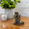 Dicksons Praying Husband and Wife 5 inch Grey Resin Stone Table Figurine