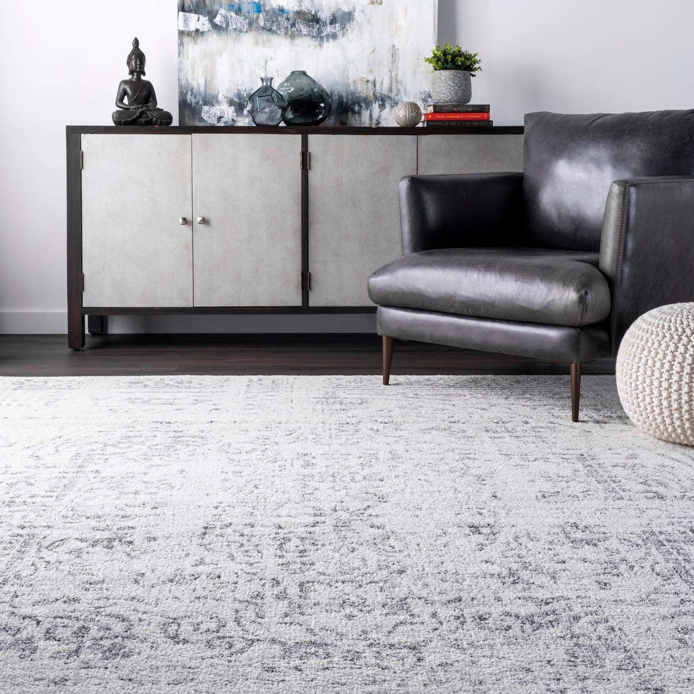 nuLOOM Arlena Vintage Area Rug, 5' x 8', Black