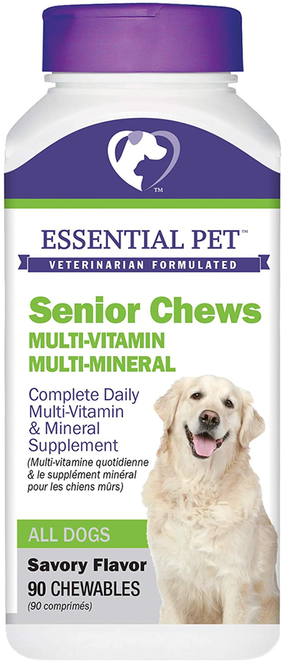 Essential Pet Products Senior Chews Complete Daily Multi-Vitamin and Mineral Supplement for Dogs