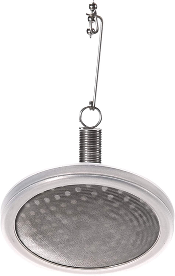 Permanent Siphon/Syhon Coffee Filter for Hario Yama Siphon Coffee Maker and Other Syphon Coffee Maker, Stainless Steel & White Silicon Rubber, Model: A1