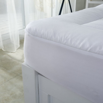 oaskys King Mattress Pad Cover Cooling Mattress Topper Pillow Top Cotton Top with Down Alternative Fill (8-21”Fitted Deep Pocket King Size)
