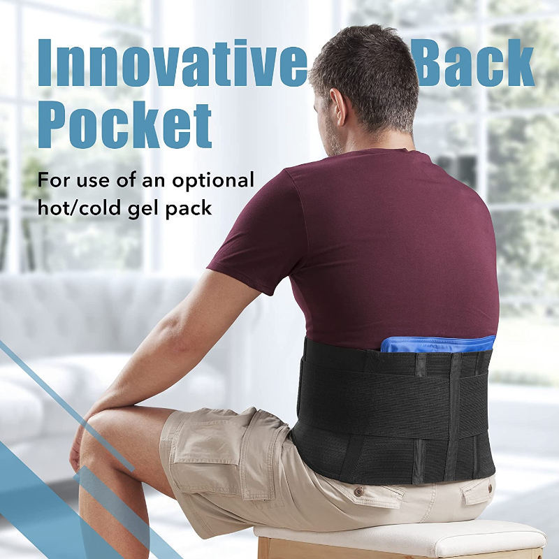 Lower Lumbar Back Brace for Men and Women - Waist Support Posture Corrector Heavy Weight Lifting Workout Belt