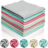 20 Pieces Reusable Microfiber Polishing Cleaning Cloth 