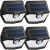 4 Pack Outdoor Waterproof IP65 Solar Lights with 120° Wide Angle