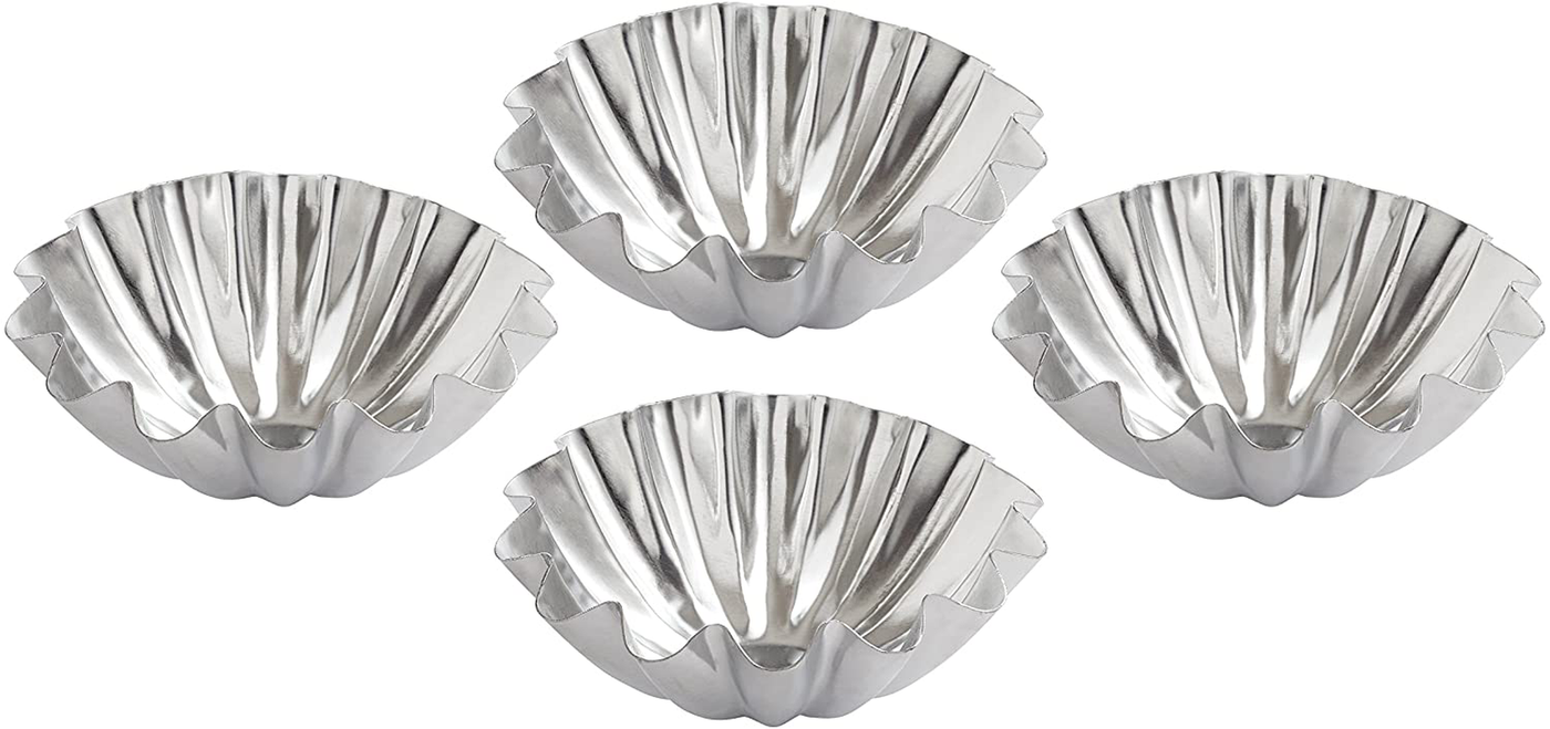 Mrs. Anderson’s Baking Tartlet Molds, Fluted Domed, Set of 4