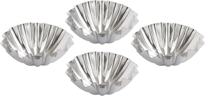 Mrs. Anderson’s Baking Tartlet Molds, Fluted Domed, Set of 4