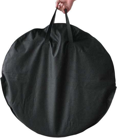 Fire Sense Portable Folding Round Black Steel 22 Inch Fire Pit with Carry Bag | Wood Burning | Mesh Spark Screen, Wood Grate, Cooking Grate, and Screen Lift Tool Included | Lightweight Patio