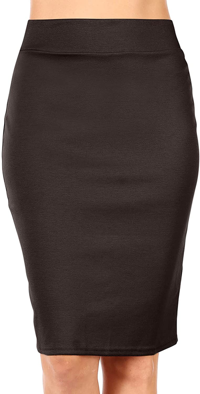 Reg and Plus Size Pencil Skirts for Women Below The Knee. Work,Weekends,Date Nights,Sexy Office Business Bodycon Skirts