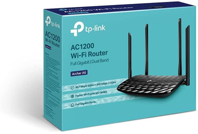 TP-Link AC1200 Gigabit WiFi Router (Archer A6) - 5GHz Dual Band Mu-MIMO Wireless Internet Router