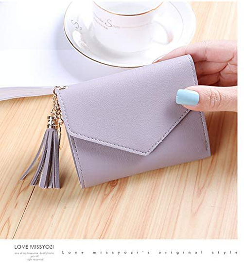Small Wallet for Women，Ultra Slim Pu Leather Credit Card Holder Clutch Wallets for Women