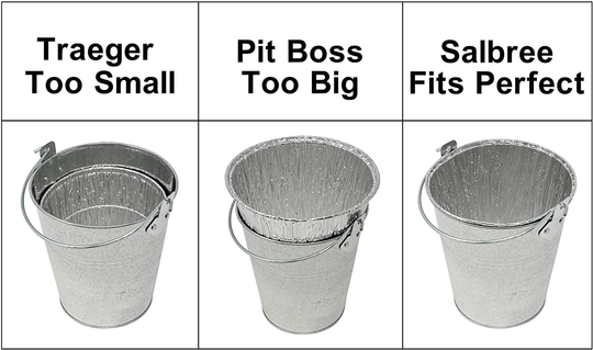 Smoker Bucket Liner for Catching Grease, Compatible with Traeger, Oklahoma Joe's, Behrens, Pitboss, Green Mountain & Other Grill Bucket Accessories (6, 5.75x5.75)
