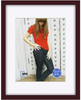 RPJC 11x14 inch Picture Frame Made of Solid Wood and High Definition Glass Display Pictures 8x10 with Mat or 11x14 Without Mat for Wall Mounting Photo Frame Dark Brown