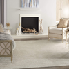 Nourison Essentials Solid Contemporary Ivory Beige 2' X 4' Area Rug , 2' X 4'