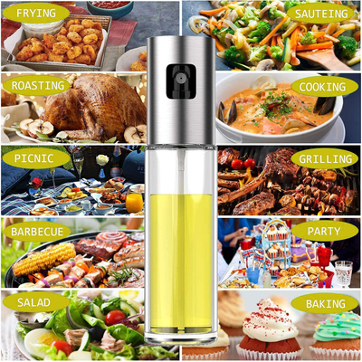 Oil Sprayer, Oil Sprayer with Olive Oil Holder, Fried Chicken, BBQ, Baking, Barbecue, Air Fryer, Salad, Olive Oil Dispenser