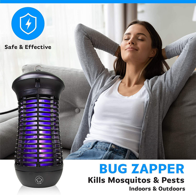 Livin’ Well Bug Zapper - 4000V High Powered Electric Mosquito Zapper, Fly, Mosquito Trap with 1,500 Sq. Feet Range and 18W UVA Mosquito Killer Bulb