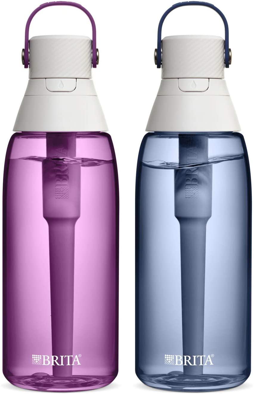 Brita Plastic Water Filter Bottle, 26 Ounce 1, Sea Glass